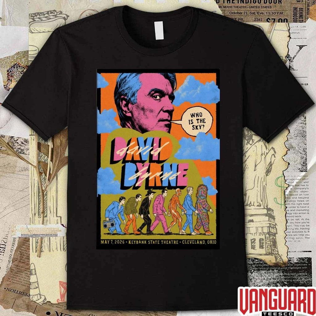 David Byrne May 7 2026 KeyBank State Theatre at Playhouse Square in Cleveland OH Poster t-shirt