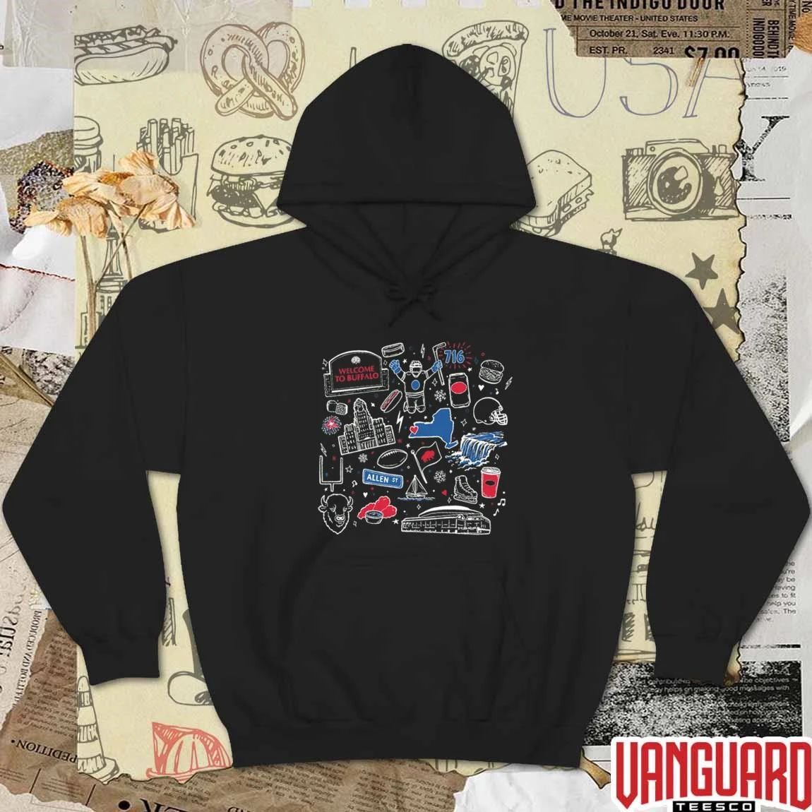 2026 Doodles Buffalo Welcome To Buffalo Allen St t-shirt