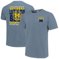 Blue Michigan Wolverines 2026 NCAA Men’s Basketball National Champions Phrase Overlay T-Shirt