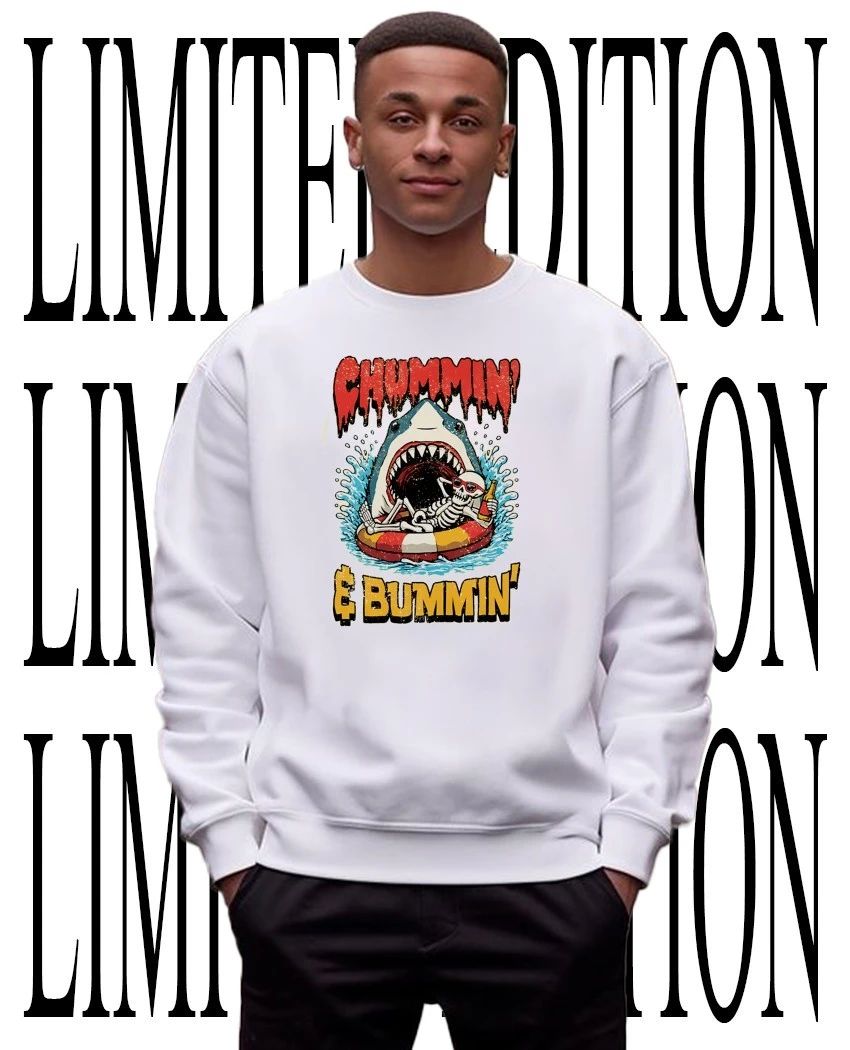 Shark Skeleton Chummin Bummin shirt