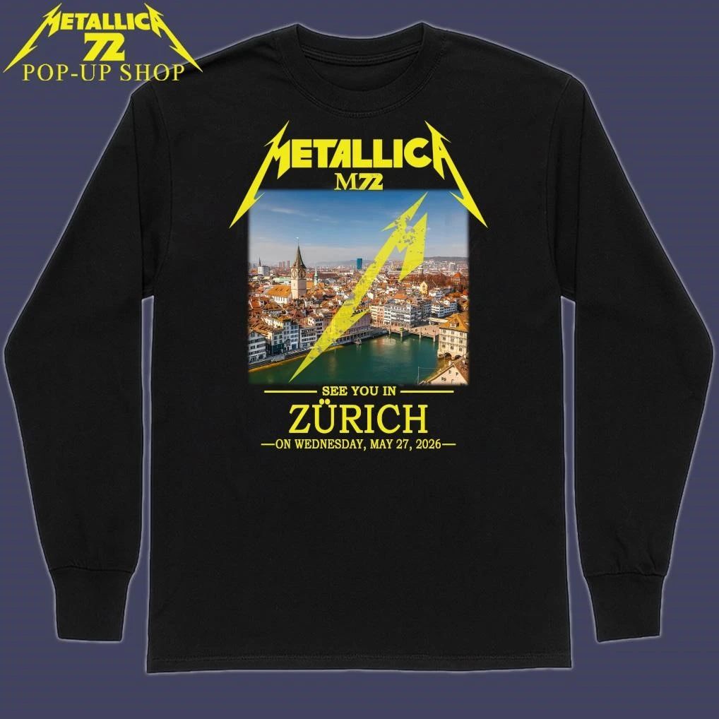 Metallica M72 See You In Zürich On Wednesday May 27, 2026 T-Shirt