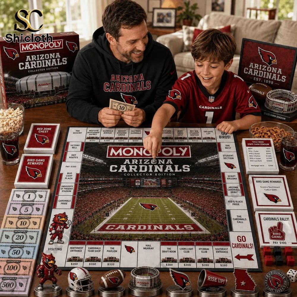 Arizona Cardinals Collector’s Edition Monopoly Board Game
