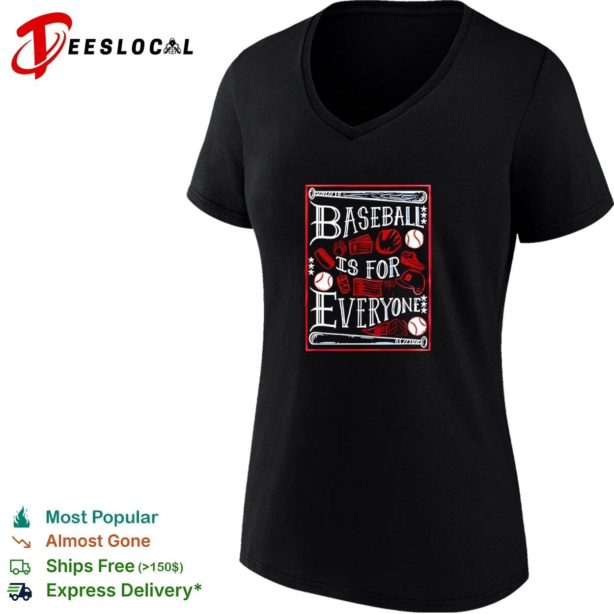 Baseball Is for Everyone Detroit Tigers T-shirt