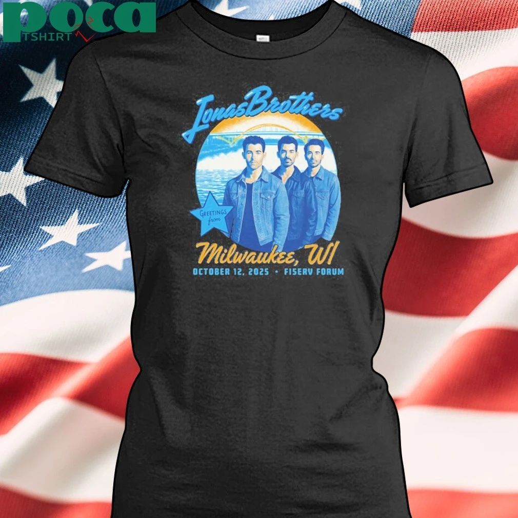 Milwaukee, WI Jonas Brothers Oct 12 2025 Fiserv Forum Shirt