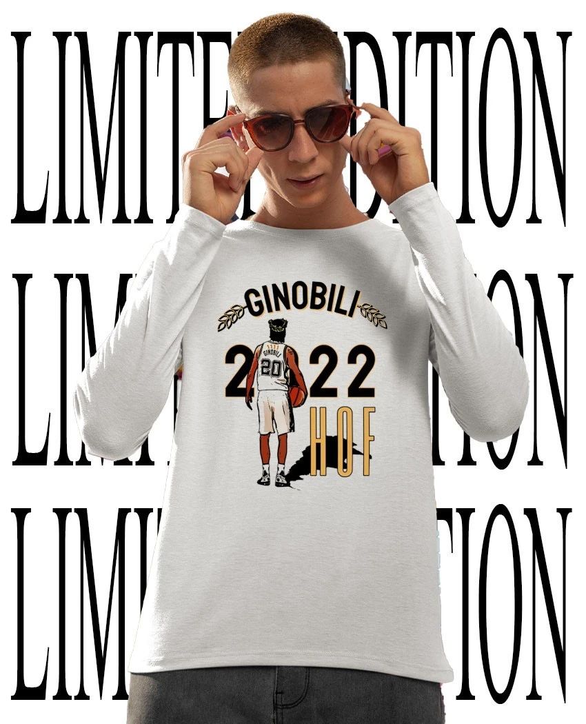 Manu Ginobili #20 San Antonio Spurs NBA 2022 Hall of Fame shirt