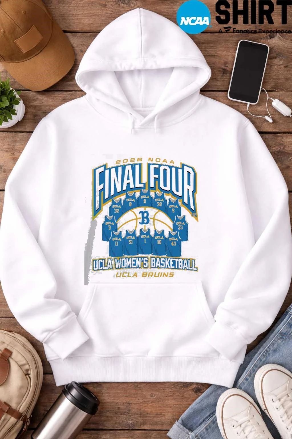 UCLA Bruins Women’s Basketball 2026 NCAA Final Four Jersey Madness T-Shirt