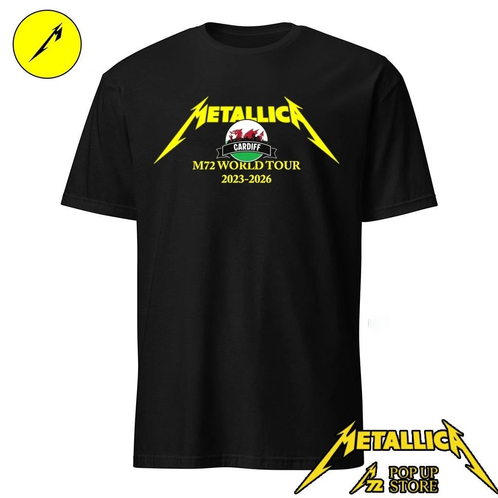 Metallica Pop-Up Store Cardiff T-Shirt – Metallica Cardiff Pop-Up Shop T-Shirt