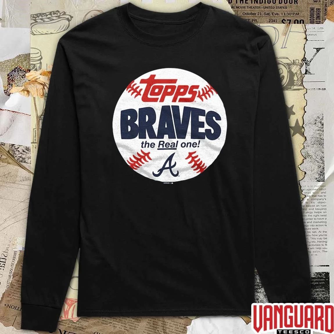 Atlanta Braves MLB 2026 x Topps Baseball The Real One t-shirt