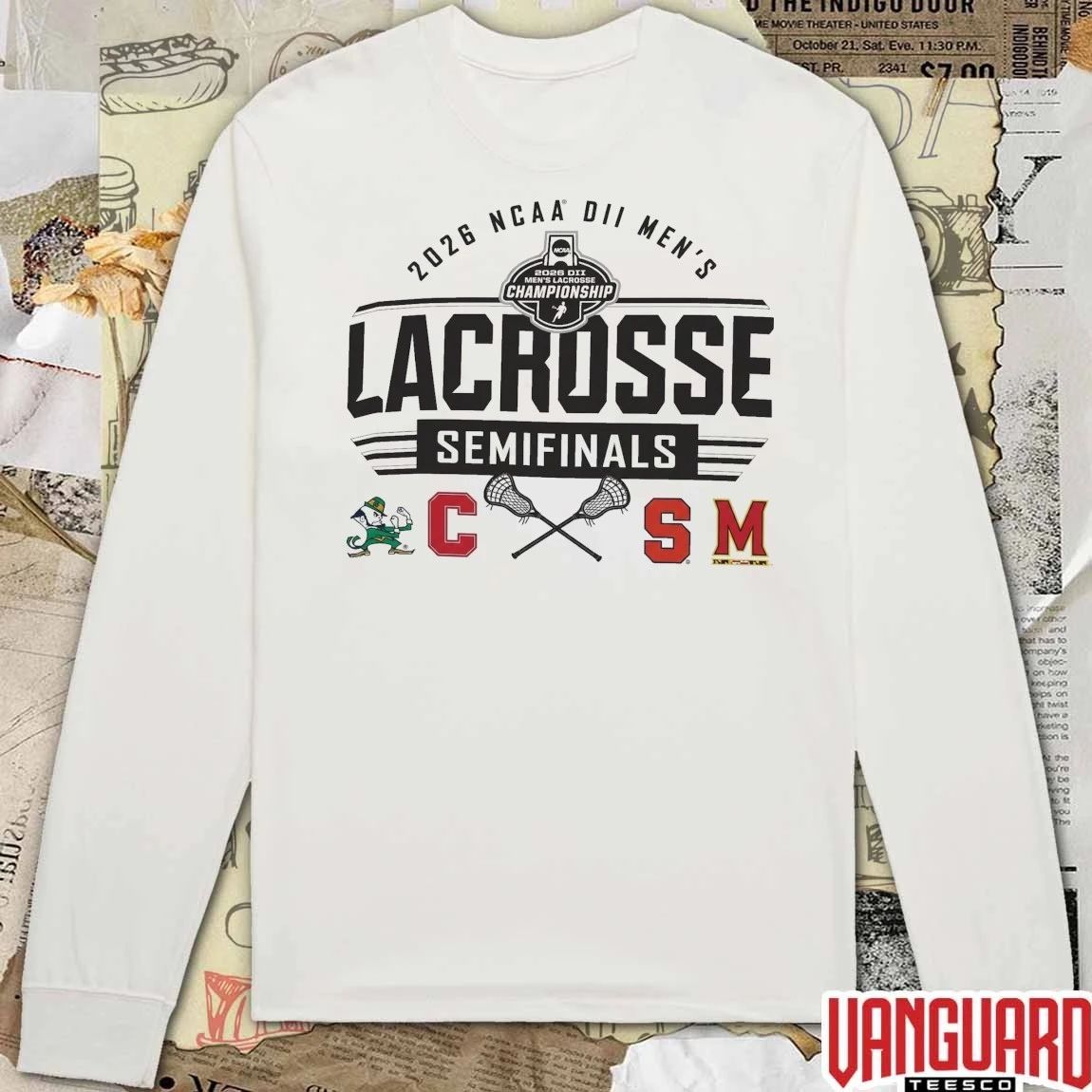 2026 NCAA Division II Pop-Up Shop Now Men’s Lacrosse Semifinals Logos t-shirt