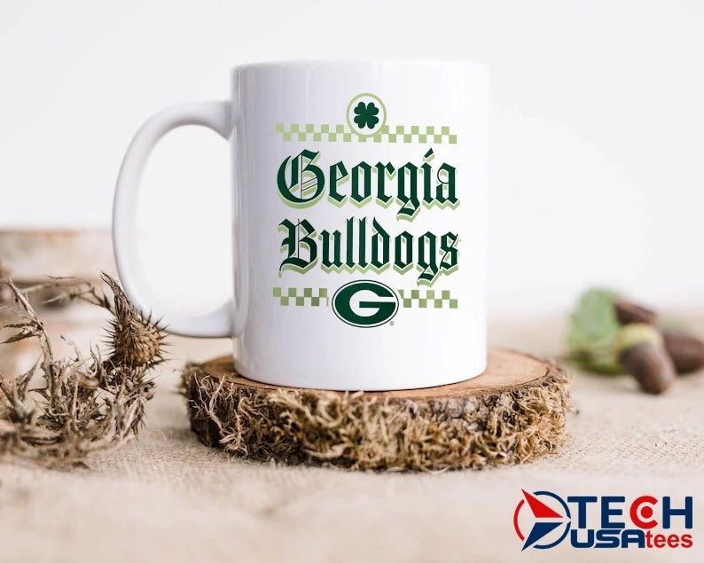 Georgia Bulldogs St. Patrick’s Day Lucky checkered shirt