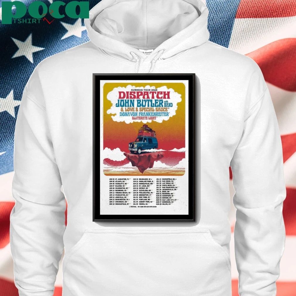 Summer Tour 2025 Dispatch & John Butler Poster shirt