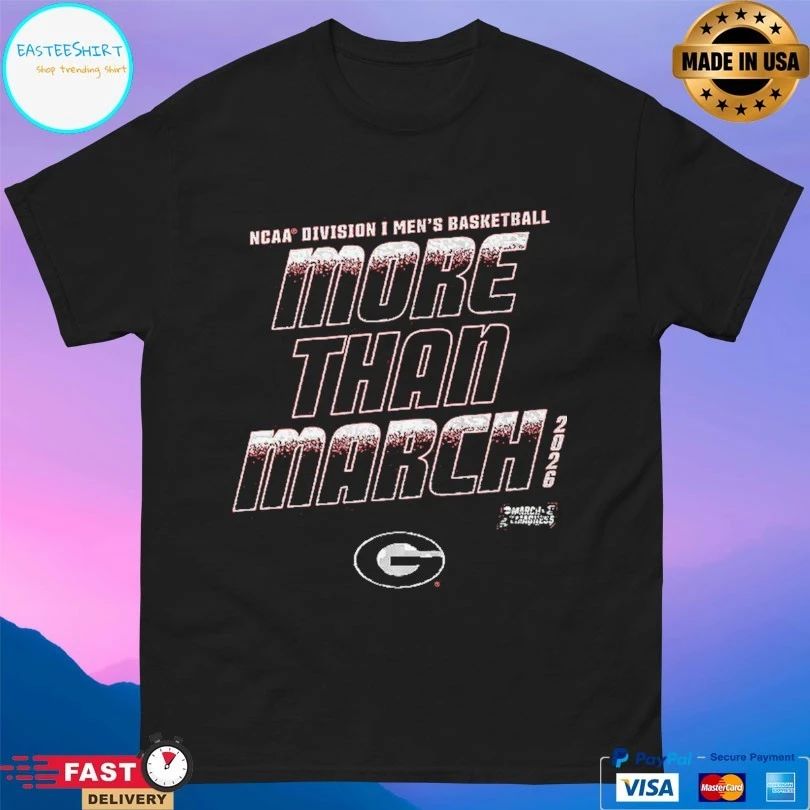 Georgia Bulldogs 2026 NCAA Division I Men’s Basketball More Than March T-shirts