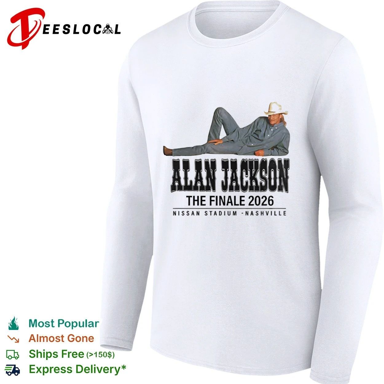 Alan Jackson The Finale 2026 Nissan Stadium Nashville T-shirt