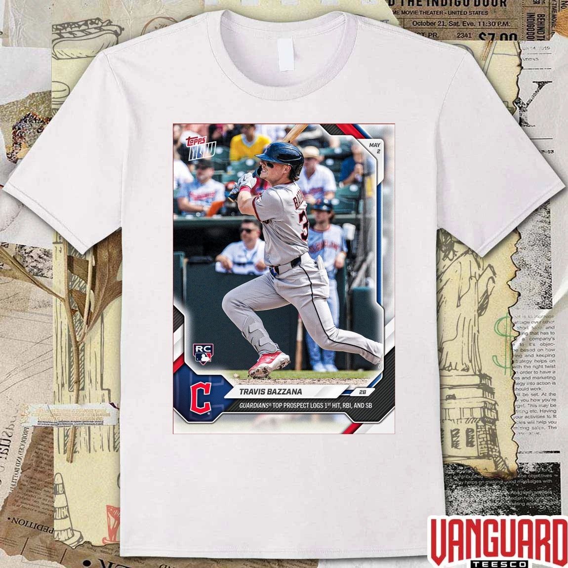 Cleveland Guardians Travis Bazzana 2026 Topps Now Poster t-shirt