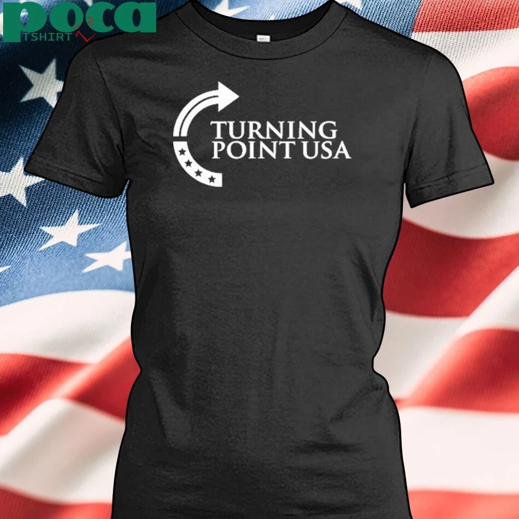 Sydney Sweeney Wearing Turning Point Usa shirt