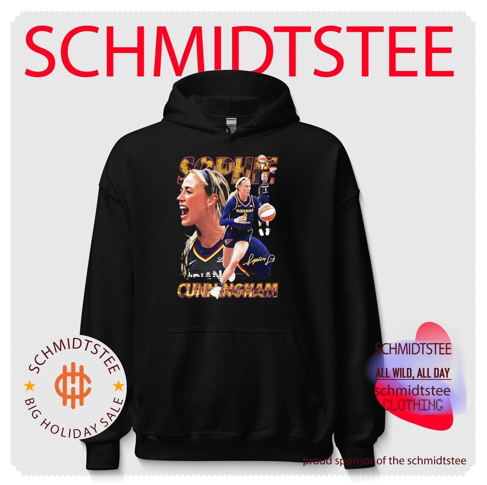 Indiana Fever Sophie Cunningham portrait signature vintage shirt