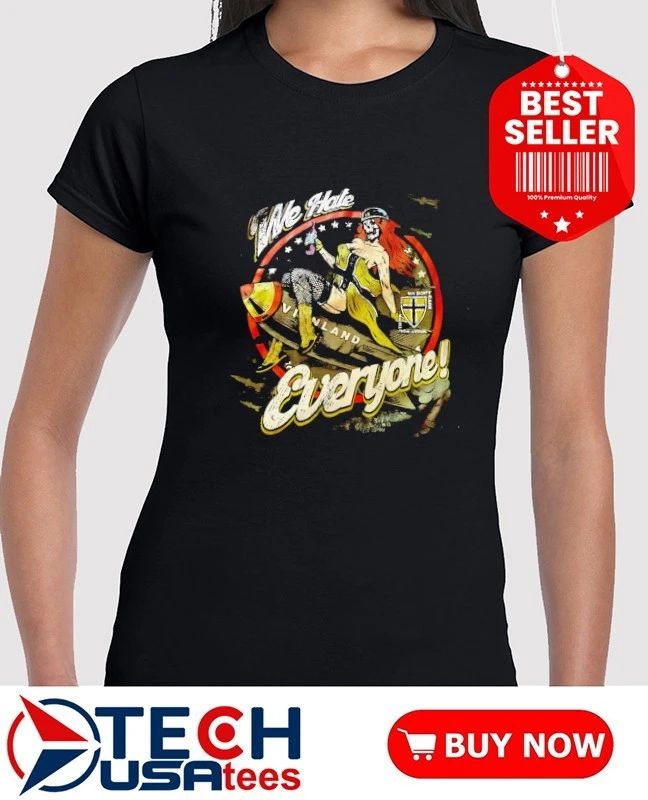 We hate Everyone skeleton shirt