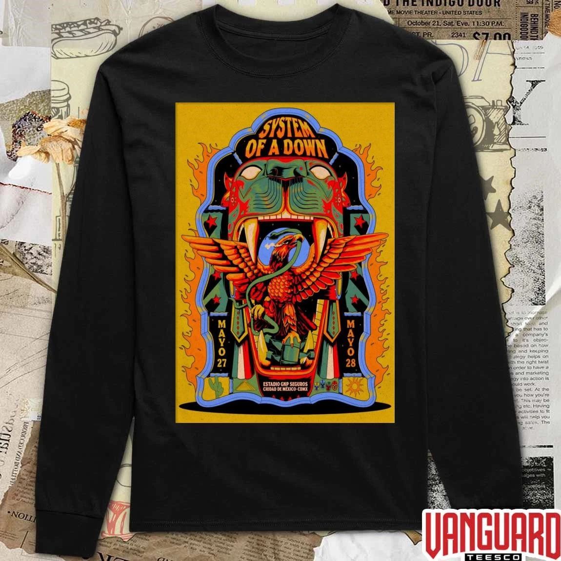System Of A Down Mexico City May 27-28 2026 Poster t-shirt