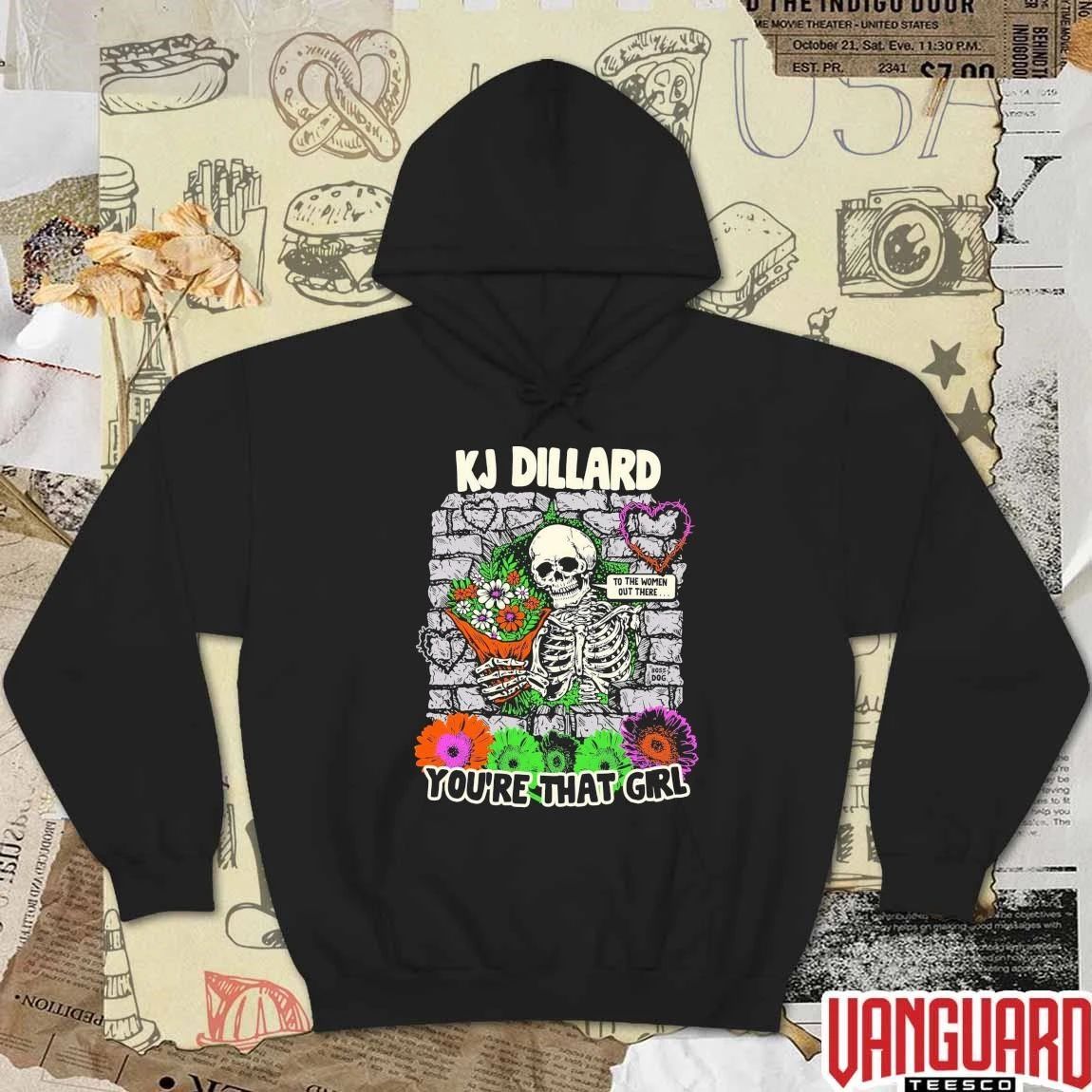 KJ Dillard You’re That Girl To The Women Out Here Skull t-shirt
