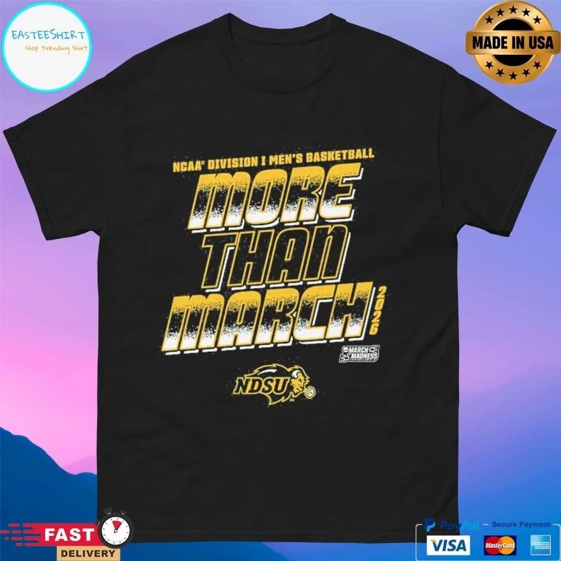 North Dakota State Bison 2026 NCAA Division I Men’s Basketball More Than March T-shirts
