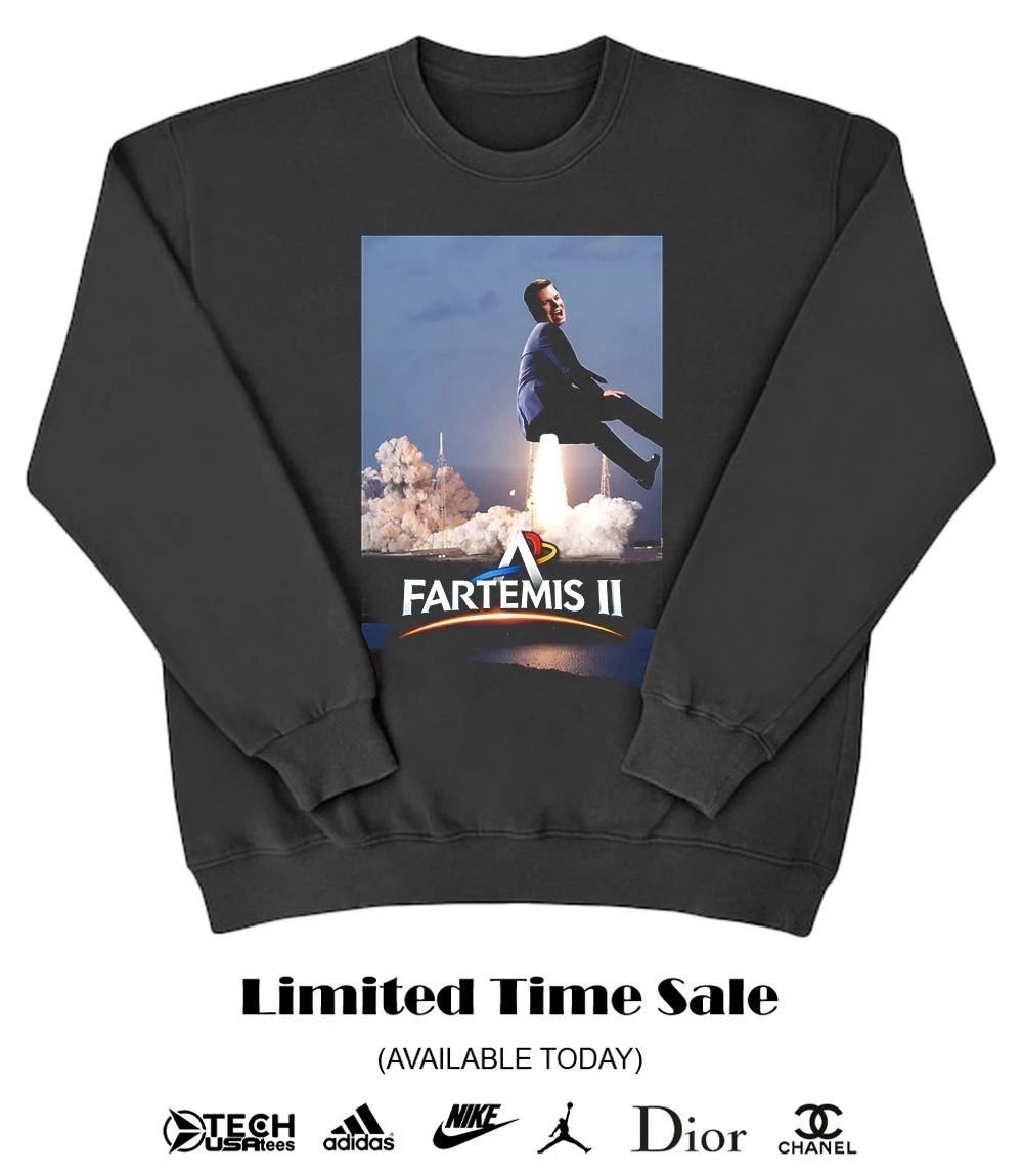 Fartemis II X Artemis II parody funny shirt