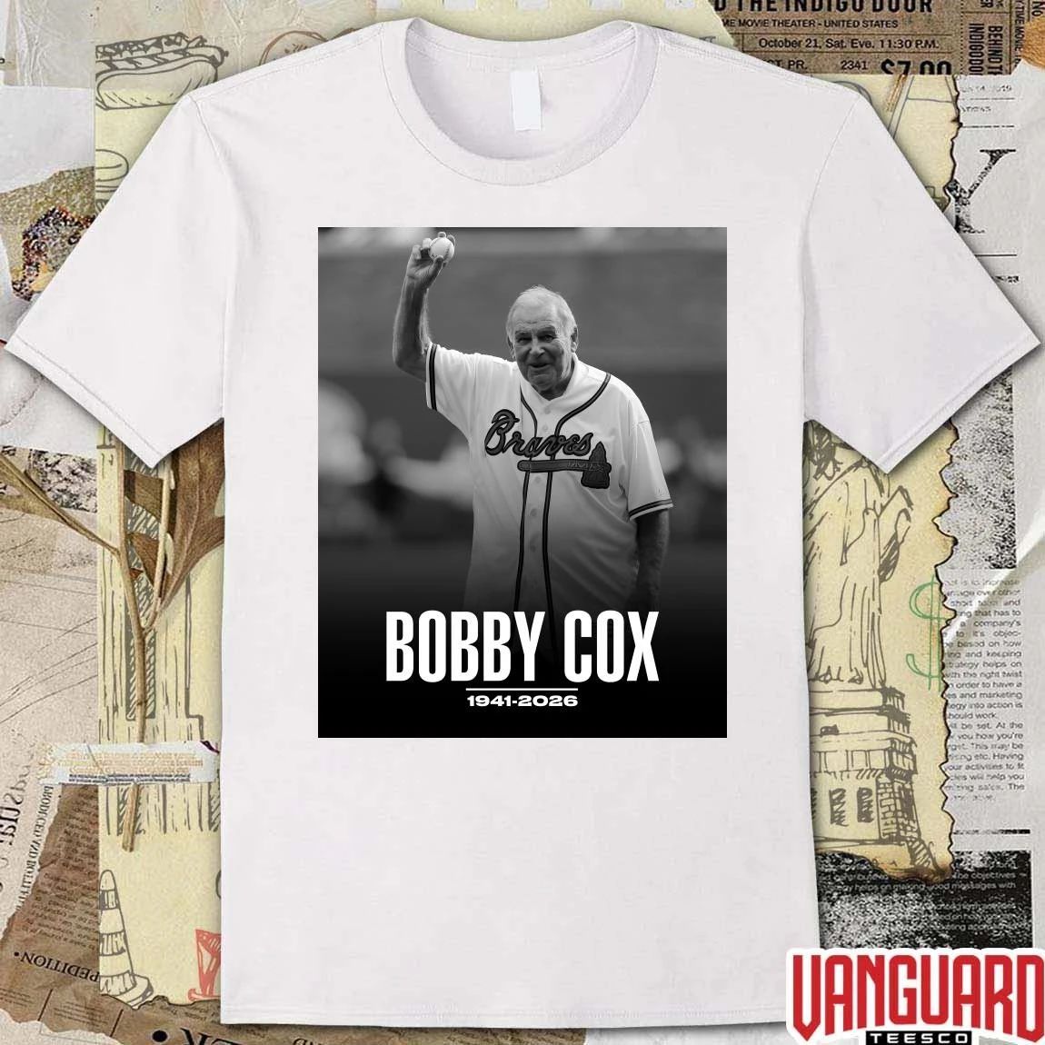 Bobby Cox 1941 – 2026 Talkin’ Baseball Poster t-shirt