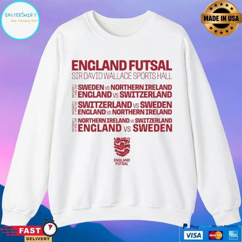 England Futsal Sir David Wallace Sports Hall T-shirts