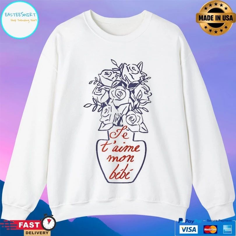 Je T Aime Mon Bébé Flower T-shirt