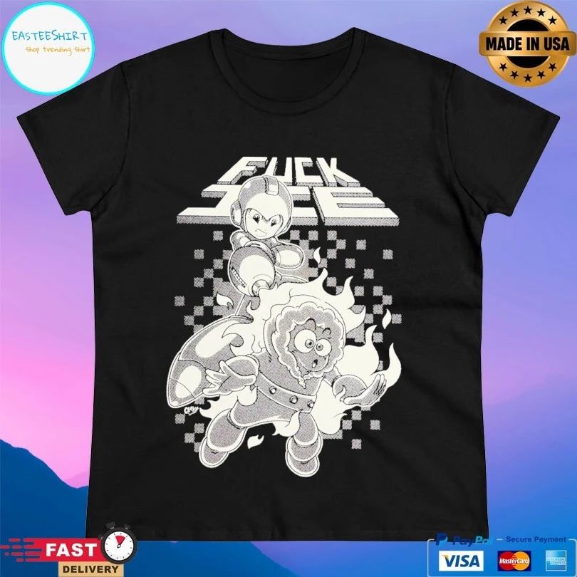 Mega Man Fuck Ice Clay Gram Art T-shirts