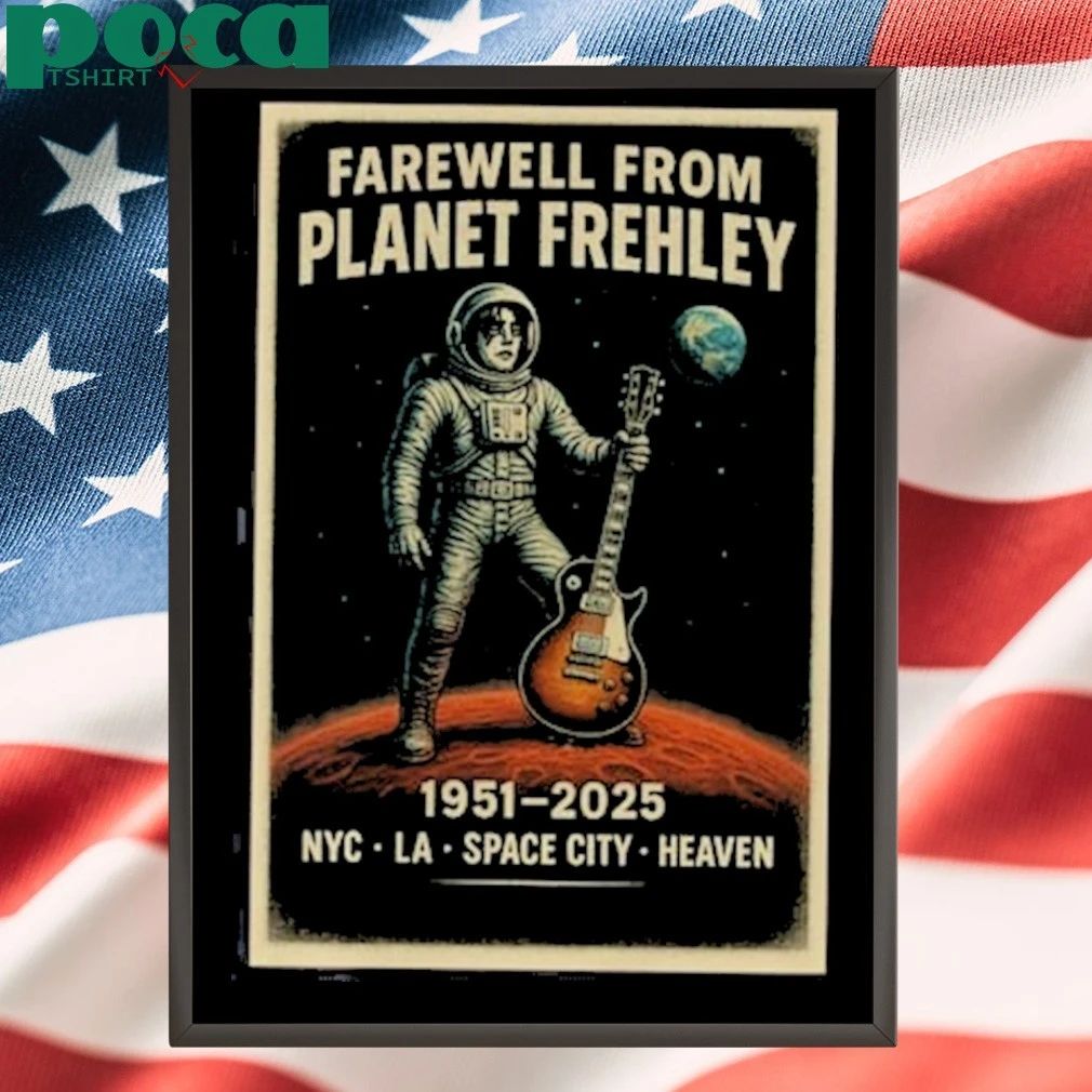 RIP Ace Frehley Farewell From Planet Frehley 1951 – 2025 NYC LA Space City Heaven T-shirt