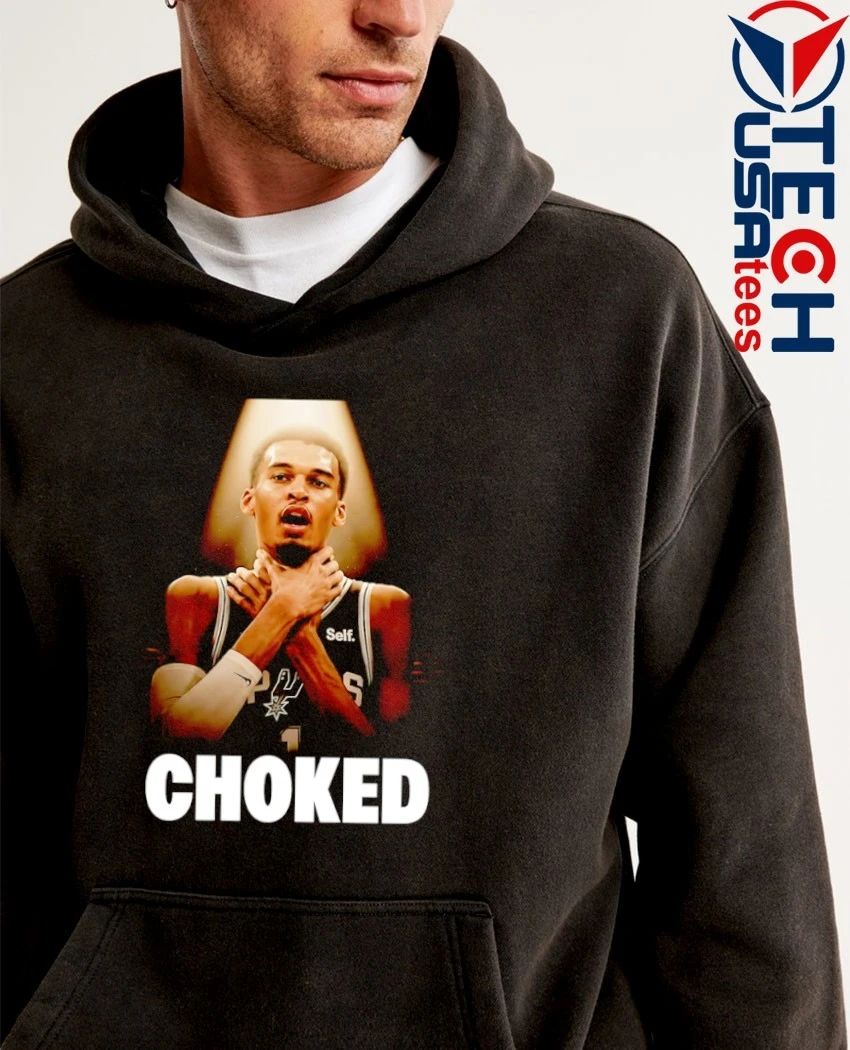 San Antonio Spurs Victor Wembanyama Chocked parody shirt