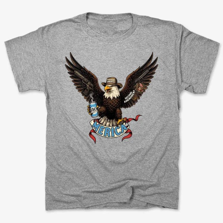 Merica Eagle with Guns & Beer