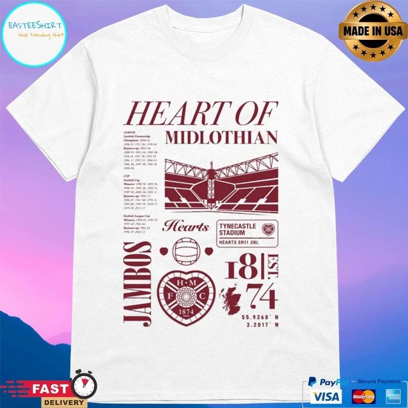 Hearts Of Midlothian Jambos Hearts Iconic Collection T-shirt