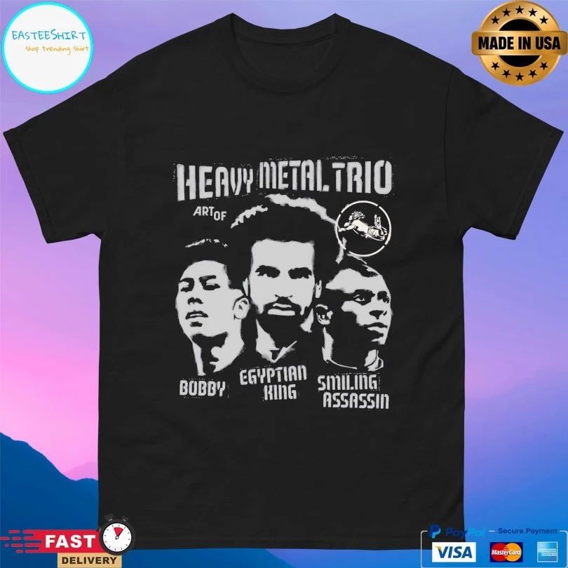 Heavy Metal Trio Art Of Bubby Egyptian King Smiling Assassin T-shirt