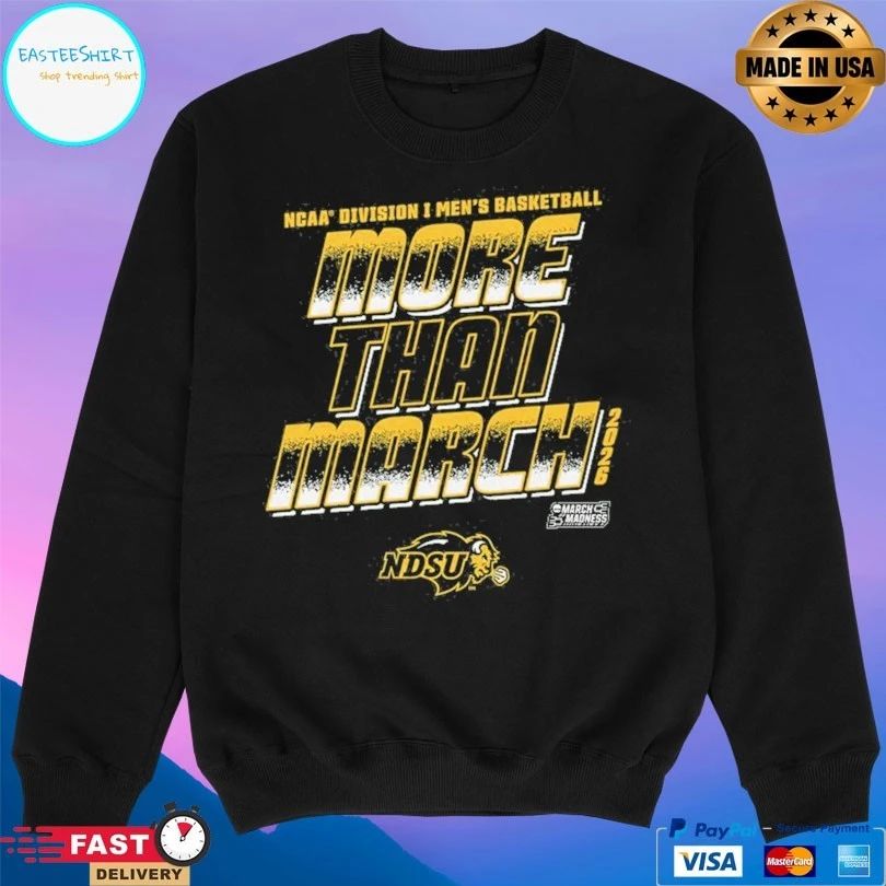 North Dakota State Bison 2026 NCAA Division I Men’s Basketball More Than March T-shirts