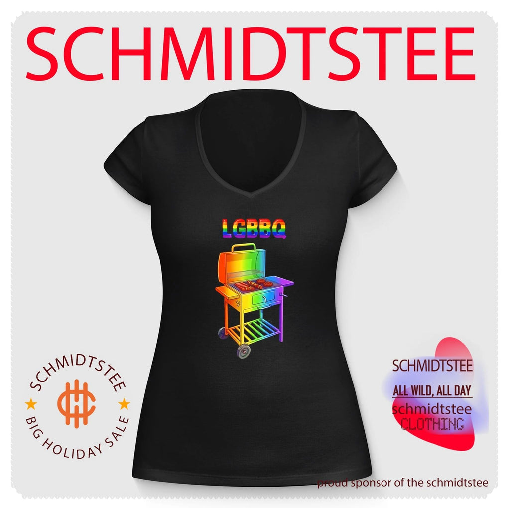 LGBBQ rainbow grill graphic shirt