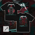 Metallica M72 World Tour 2026 Cardiff Principality Stadium Vertical 2026 Date Back Print Tee