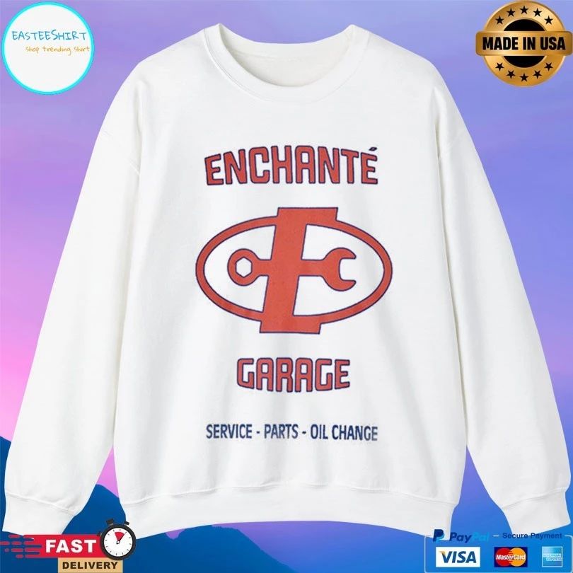Enchanté Garage Service Parts Oil Change T-shirt
