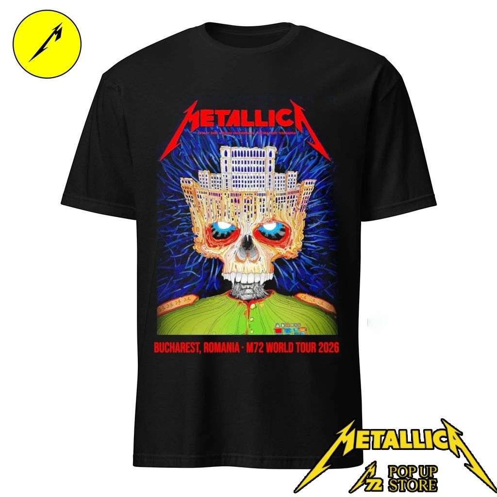 Metallica May 13, 2026 Bucharest, Romania Arena Nationala The Parliament of Death POster Shrit