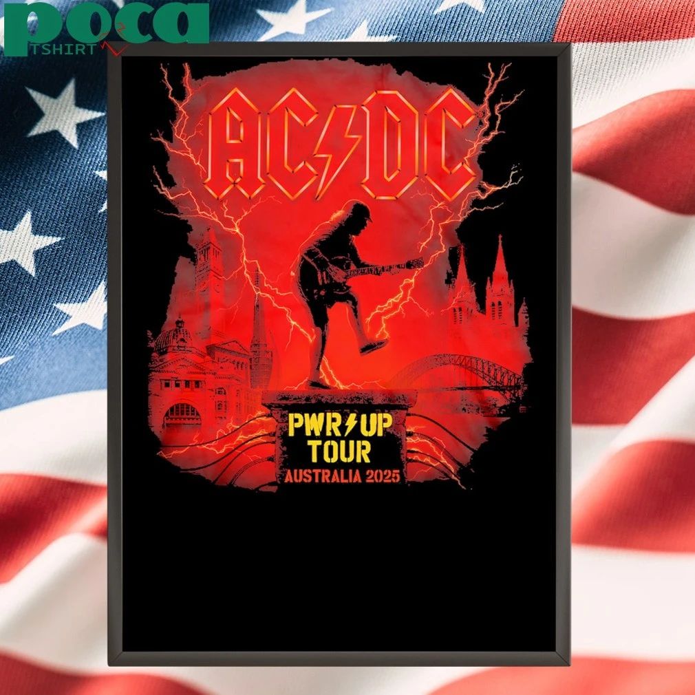 ACDC PWR Up Tour Australia 2025 Cities Dates Schedule shirt