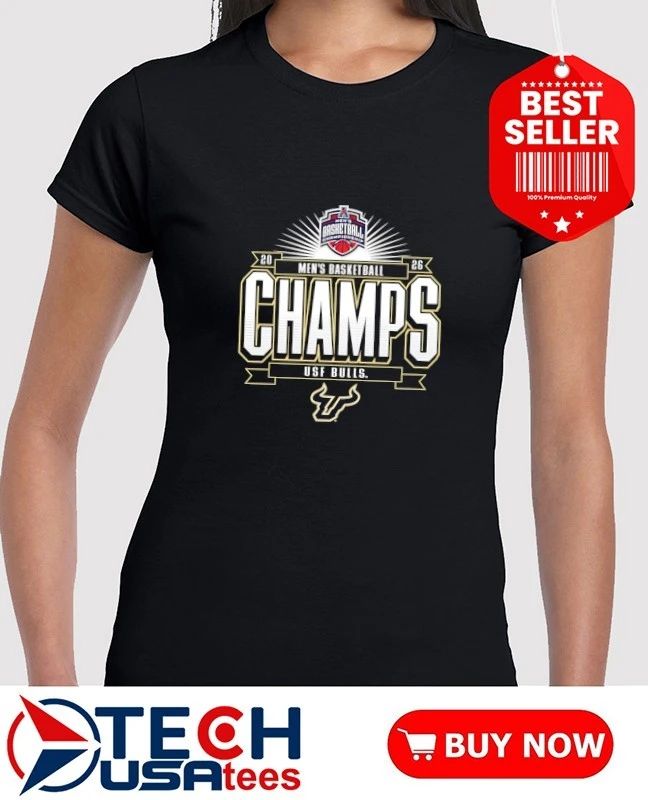 South Florida Bulls 2026 American Conference Men’s Basketball Tournament Champions shirt