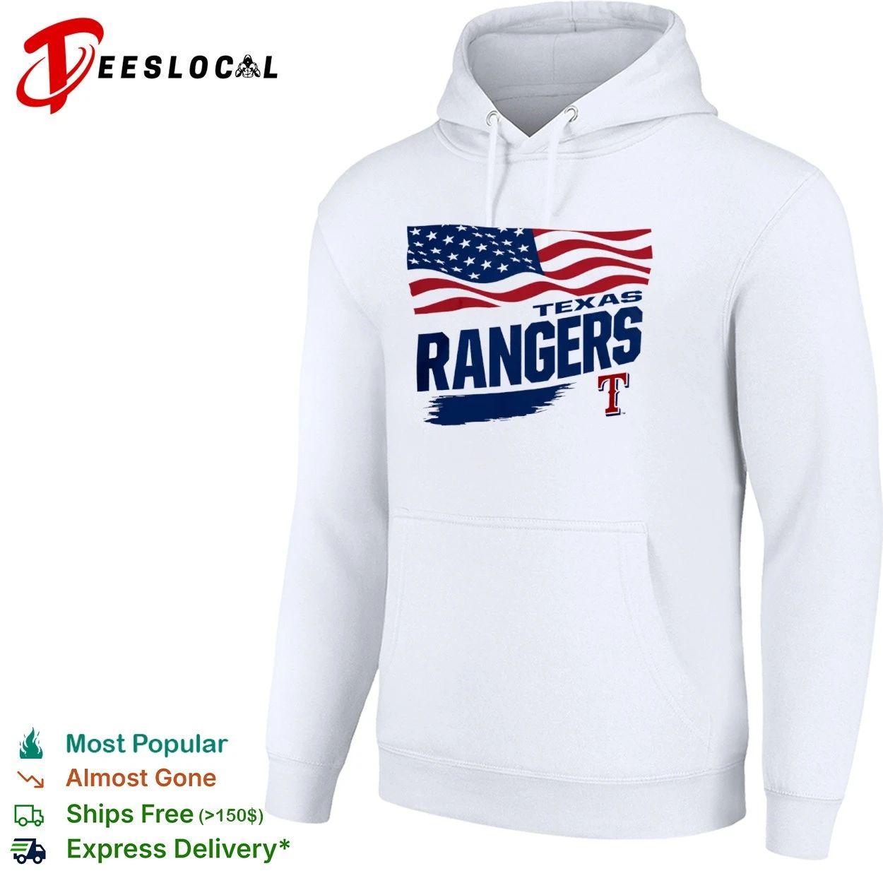 Texas Rangers Waving Flag Texas Rangers Starter T-shirt