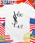 You slut logo parody shirt