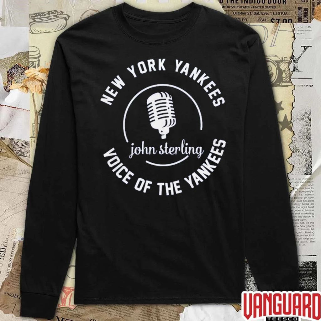 New York Yankees John Sterling 1938 2026 Voice Of The Yankees Radio Legend t-shirt