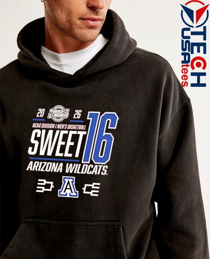 Arizona Wildcats 2026 NCAA March Madness Sweet 16 shirt by rallyhouse