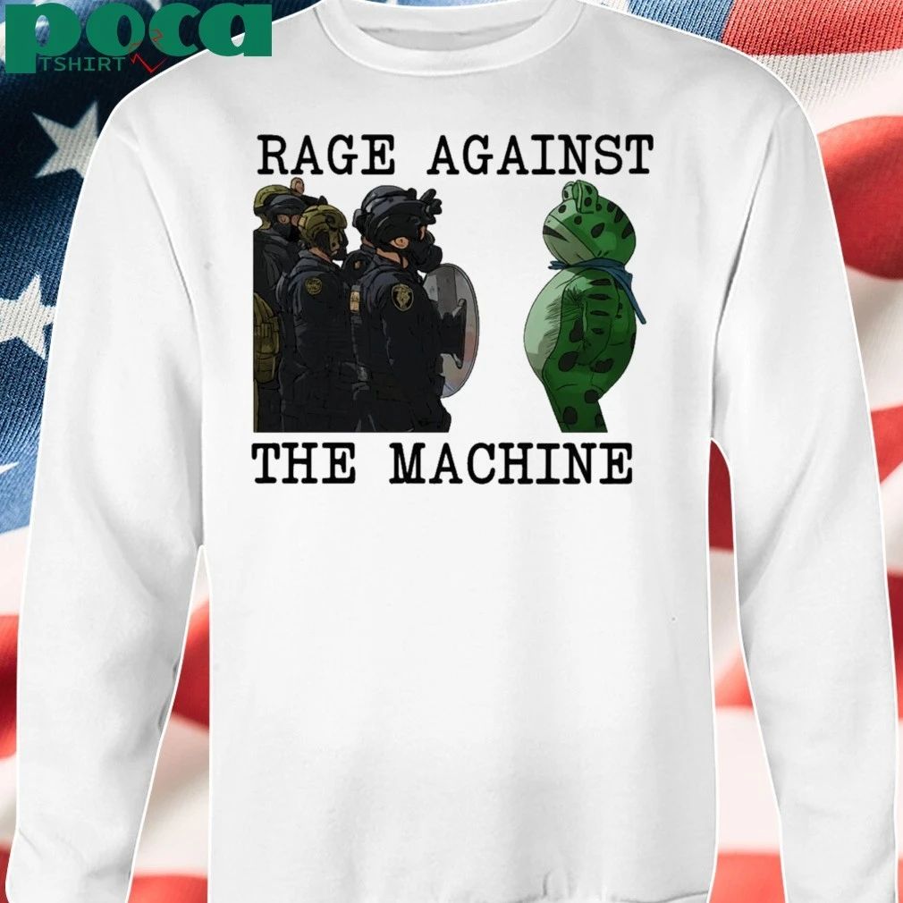 Portland Frog Rage Against The Machine Fascism 2025 T-shirt