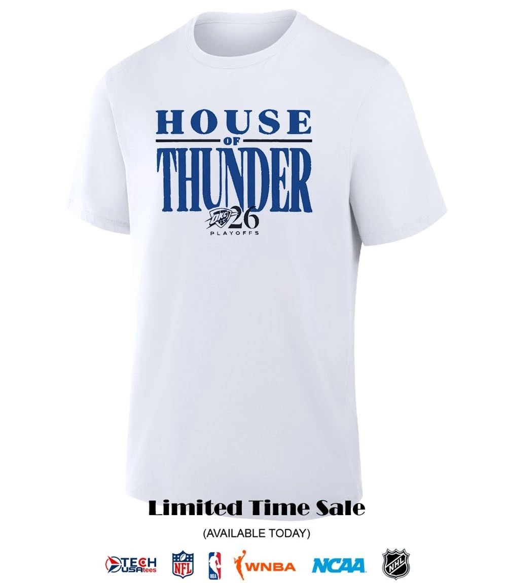 OKC Thunder Game 1 2026 Playoffs House of Thunder shirt