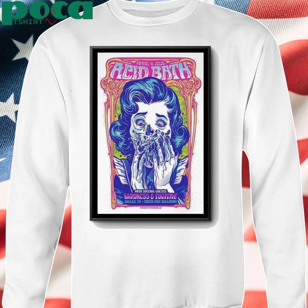LIMITED Apr 4, 2026 Poster Acid Bath Dallas, TX Tour shirt
