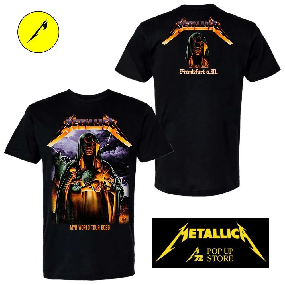Metallica M72 World Tour 2026 Frankfurt No Repeat Weekend Official Event T-Shirt – Night 1, May 22 at Deutsche Bank Park, Germany