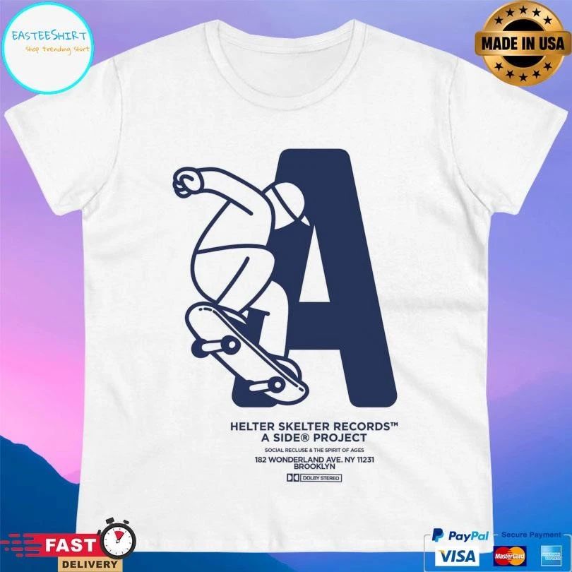 Helter Skelter Records A Side® Project Social Recluse And The Spirit Of Ages T-shirts